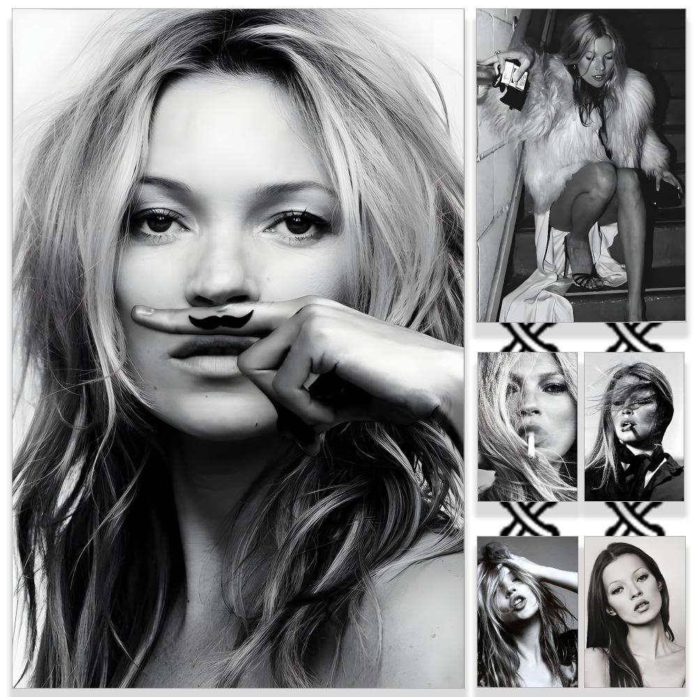 Home Gym Aesthetic - Celebrity K-Kate Moss Poster HD Waterproof