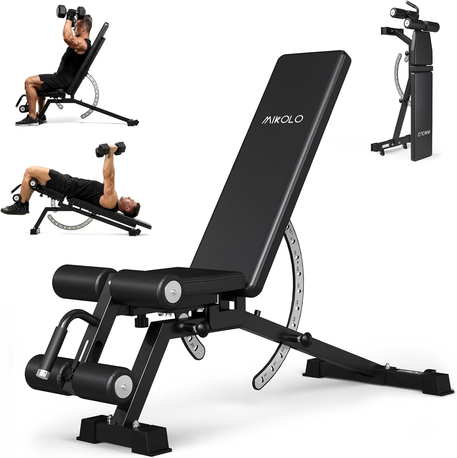 Adjustable Weight Bench - Home Gym Weight Bench - Steel