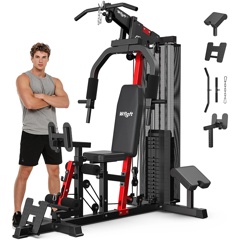 Home Gym Full Setup - Pooboo Home Gym Workout Equipment 148