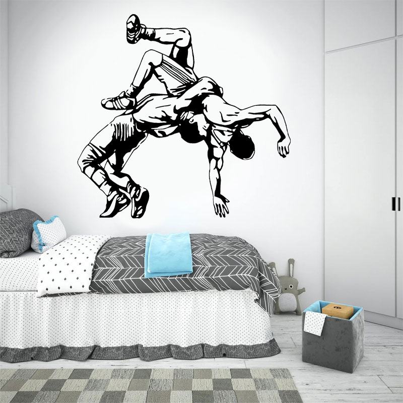 Wrestling Throw Wall Decals Vi - Home Gym Aesthetic ulasan dan harga