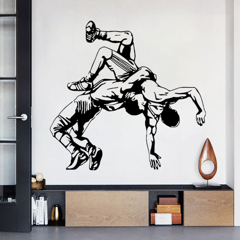 Wrestling Throw Wall Decals Vi - Home Gym Aesthetic ulasan dan harga
