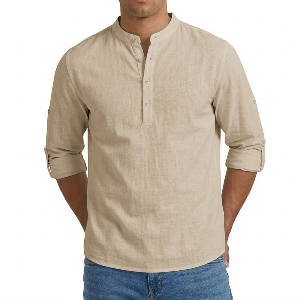 Mens Linen Shirt Luxury Casual - Home Gym Full Setup ulasan dan harga