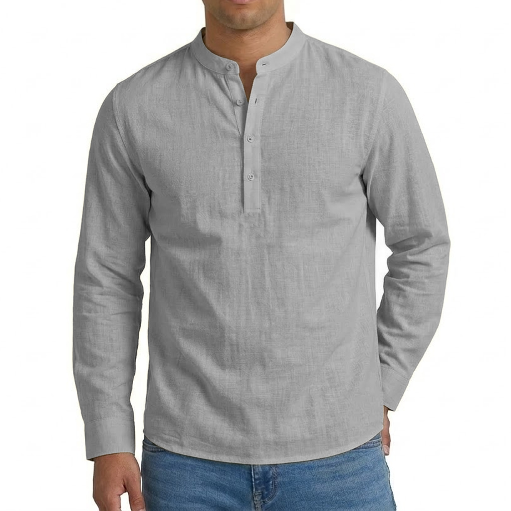 Mens Linen Shirt Luxury Casual - Home Gym Full Setup ulasan dan harga