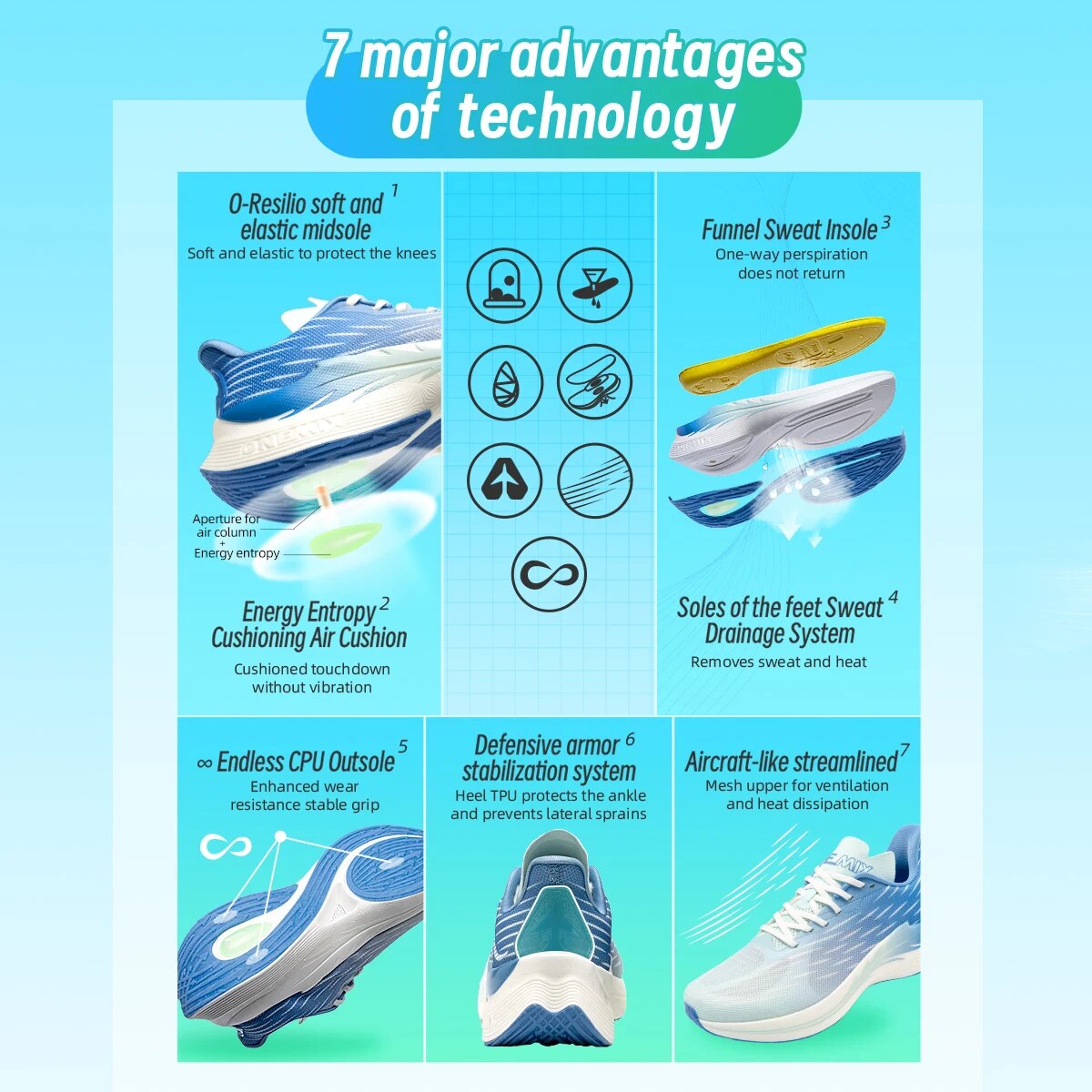 Onemix 2024 New Breathable Spe - Speed Parachute Sprint ulasan dan harga
