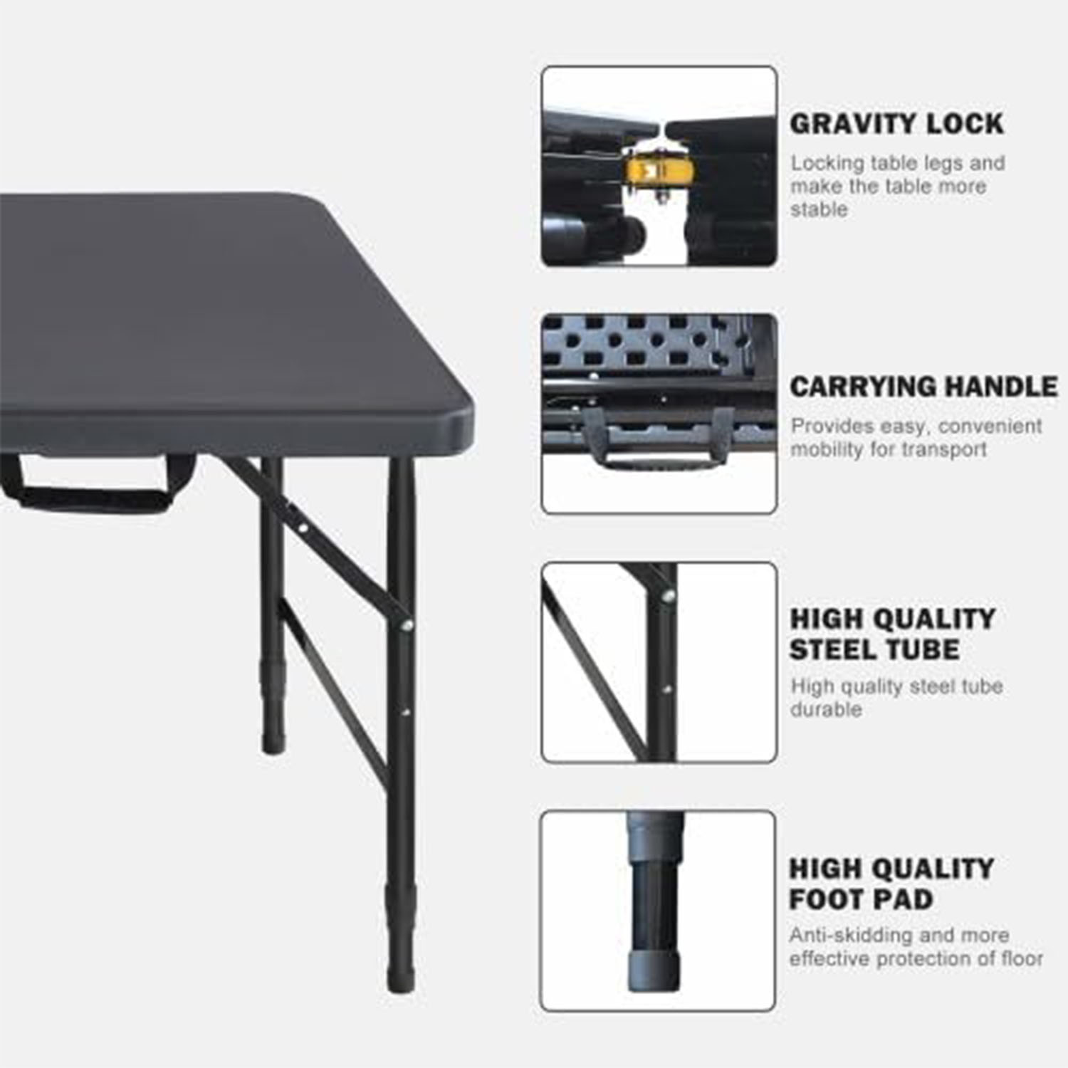 Folding Table 4ft Height Adjus - Adjustable Weight Bench ulasan dan harga