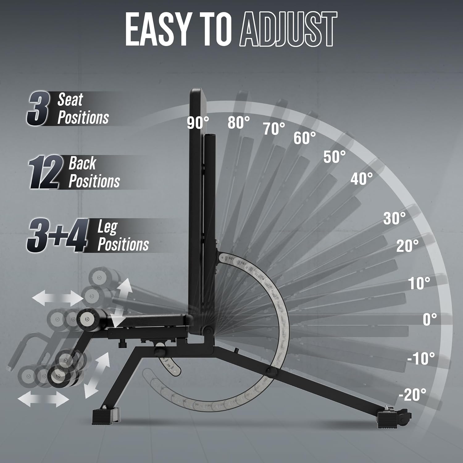 Home Gym Weight Bench - Steel  - Adjustable Weight Bench ulasan dan harga
