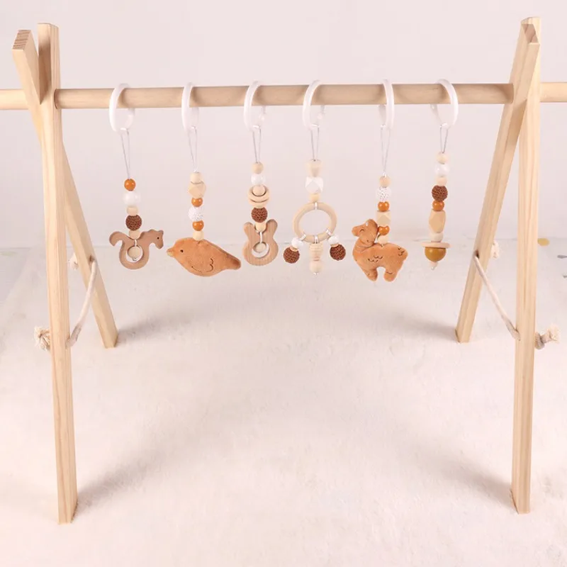 6Pcs Wooden Baby Toys Wooden B - Home Gym Aesthetic ulasan dan harga
