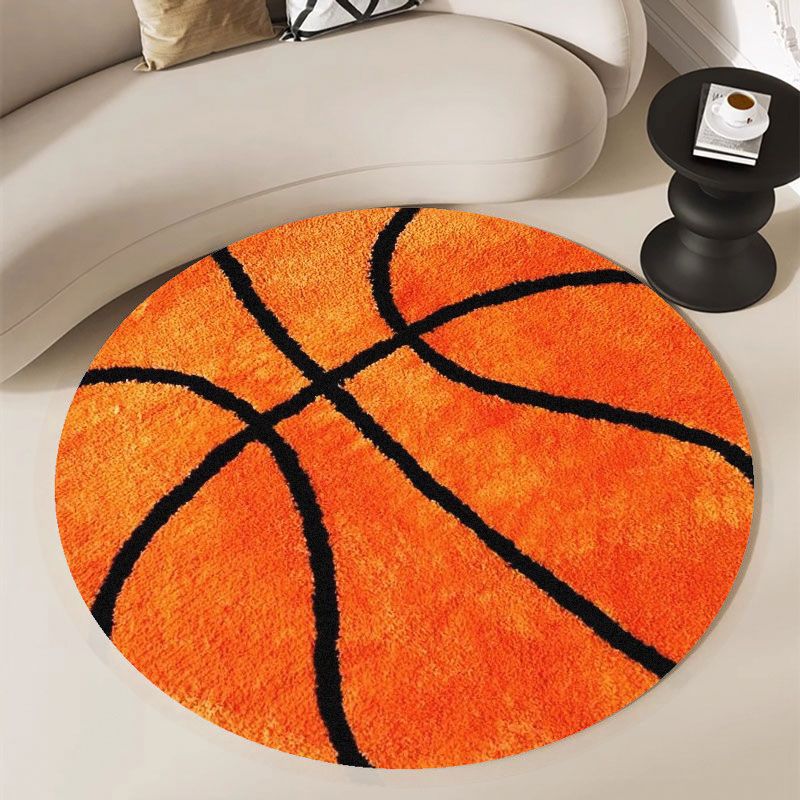 Basketball Pattern Round Rug F - Home Gym Aesthetic ulasan dan harga
