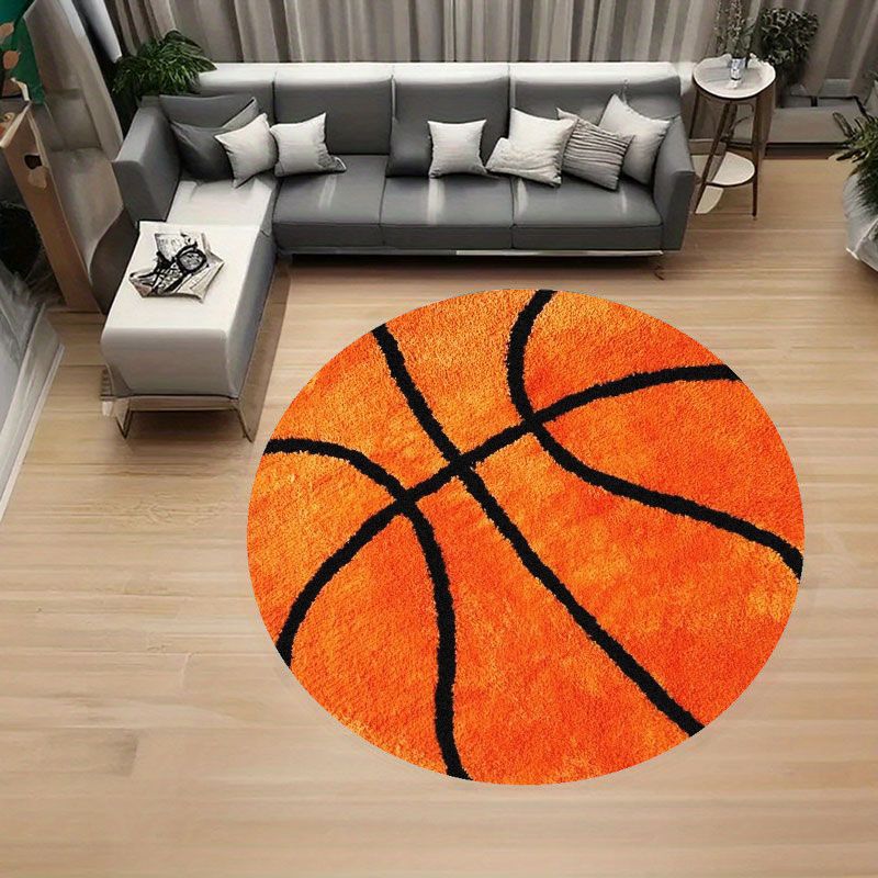 Basketball Pattern Round Rug F - Home Gym Aesthetic ulasan dan harga