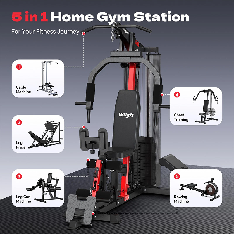 Pooboo Home Gym Workout Equipm - Home Gym Full Setup ulasan dan harga