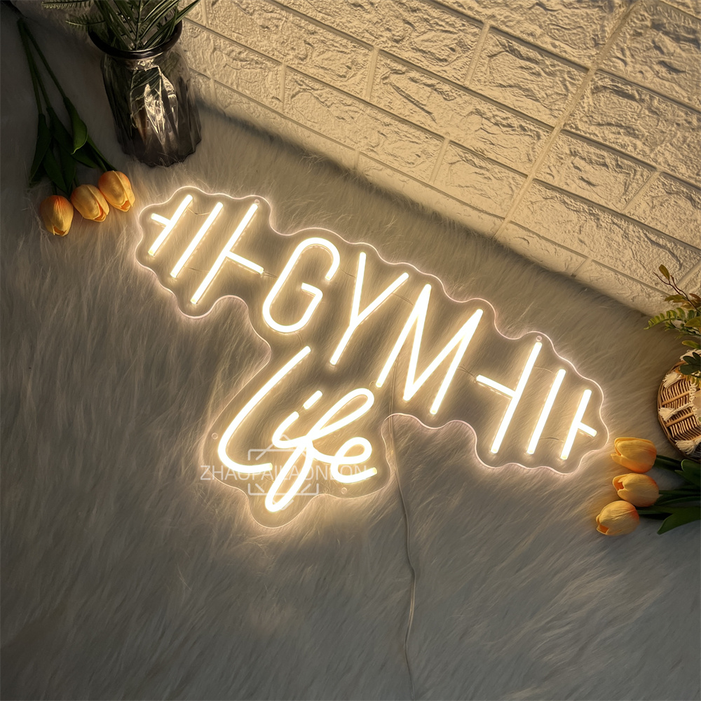 Dumbbell GYM Neon Signs for Wa - Home Gym Aesthetic ulasan dan harga