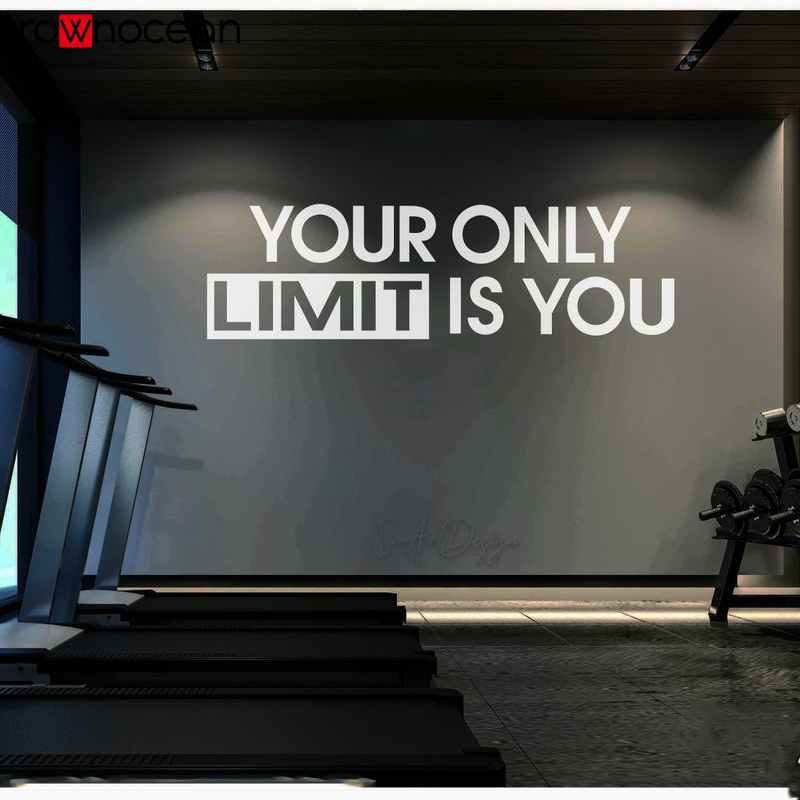 Your only limit is you - Wall  - Home Gym Aesthetic ulasan dan harga
