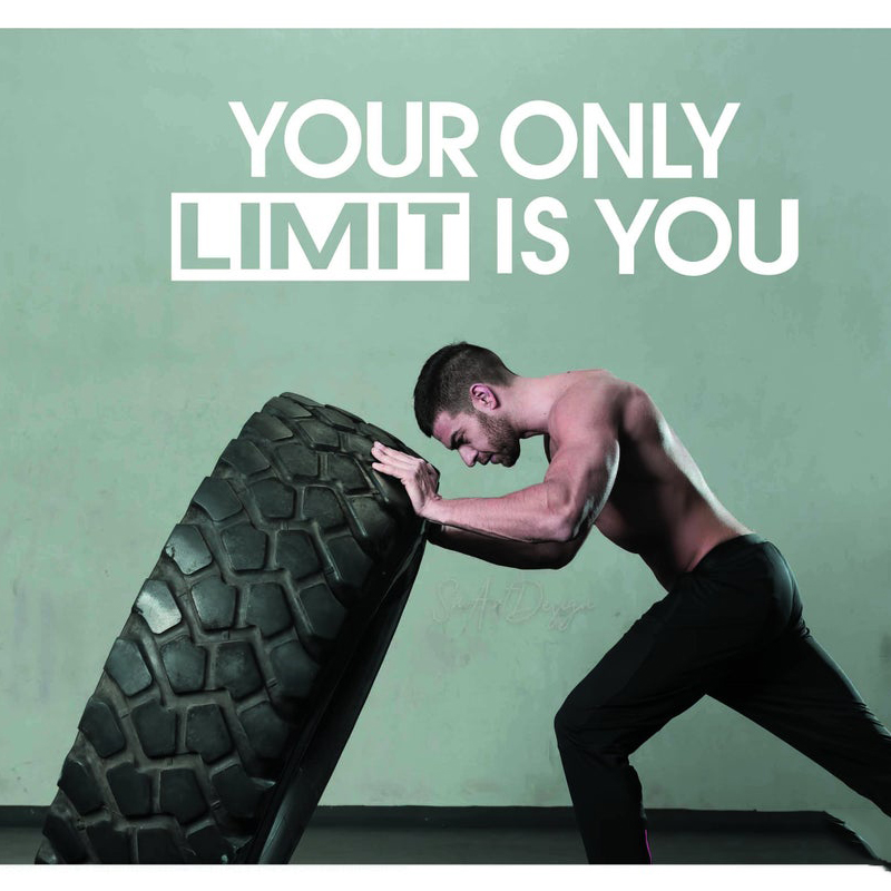 Your only limit is you - Wall  - Home Gym Aesthetic ulasan dan harga
