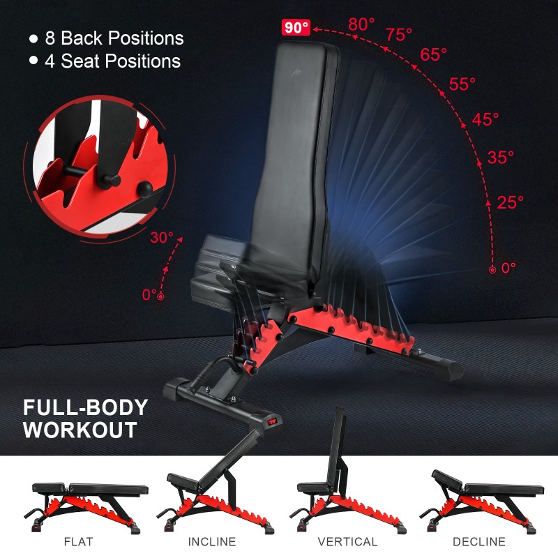 Commercial Dumbbell Bench, Adj - Adjustable Weight Bench ulasan dan harga